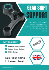 Why is the Gear Shift Support Essential?
