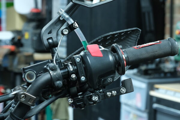 Racetorx right hand thumb brake fitted to a msx grom 125